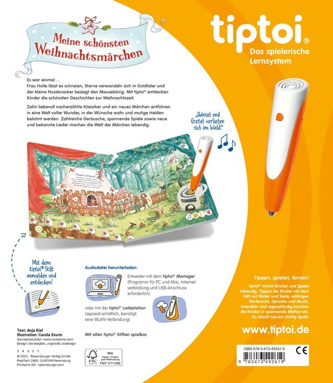 Produktbild: tiptoi&reg; M&auml;rchenb&uuml;cher - Meine sch&ouml;nsten Weihnachtsm&auml;rchen