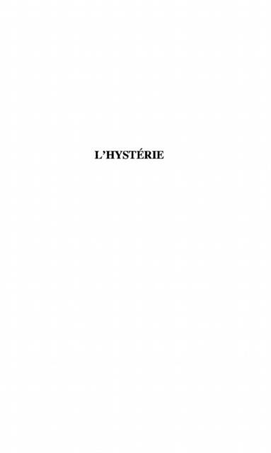 Produktbild: L'hysterie