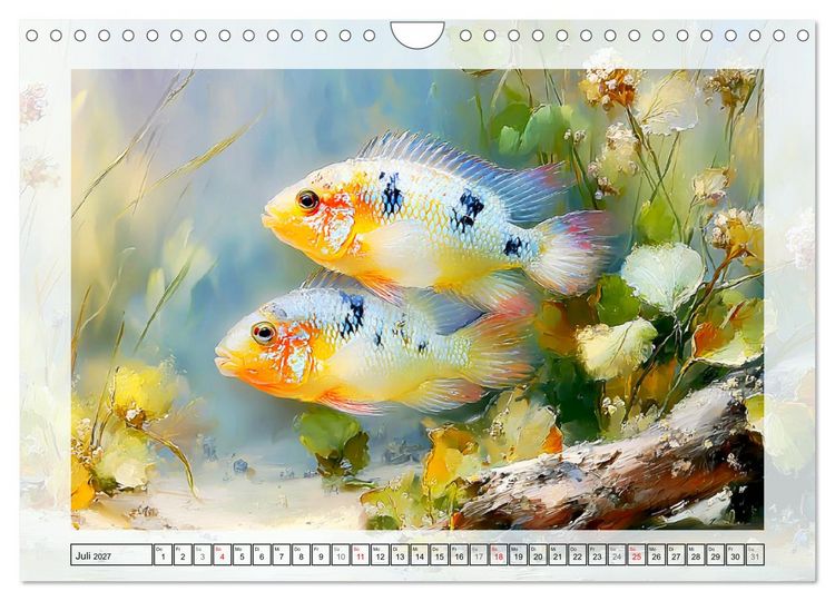 Produktbild: Aquariumfische. Farbenpracht im S&uuml;&szlig;wasserbecken (Wandkalender 2027 DIN A4 quer), CALVENDO Monatskalender