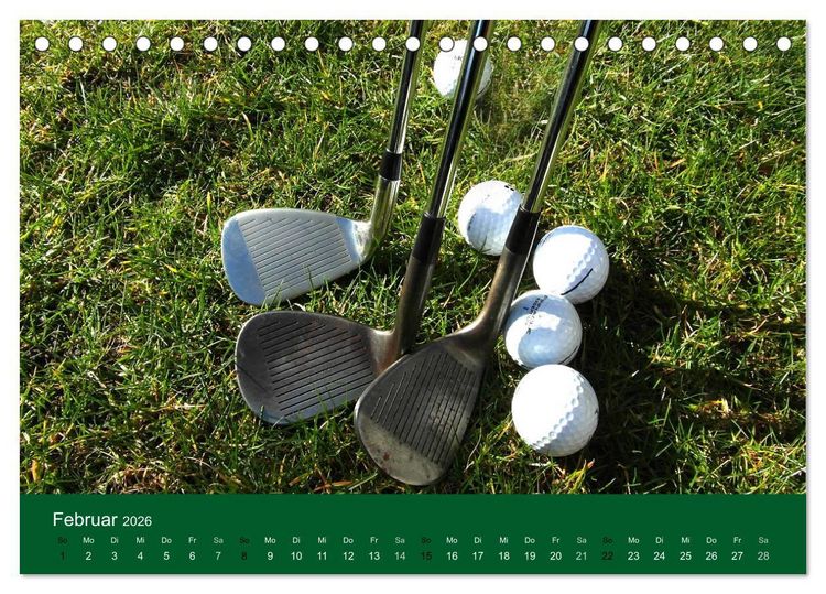 Produktbild: Golf Sport (Tischkalender 2026 DIN A5 quer), CALVENDO Monatskalender
