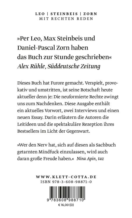 Produktbild: Mit Rechten reden