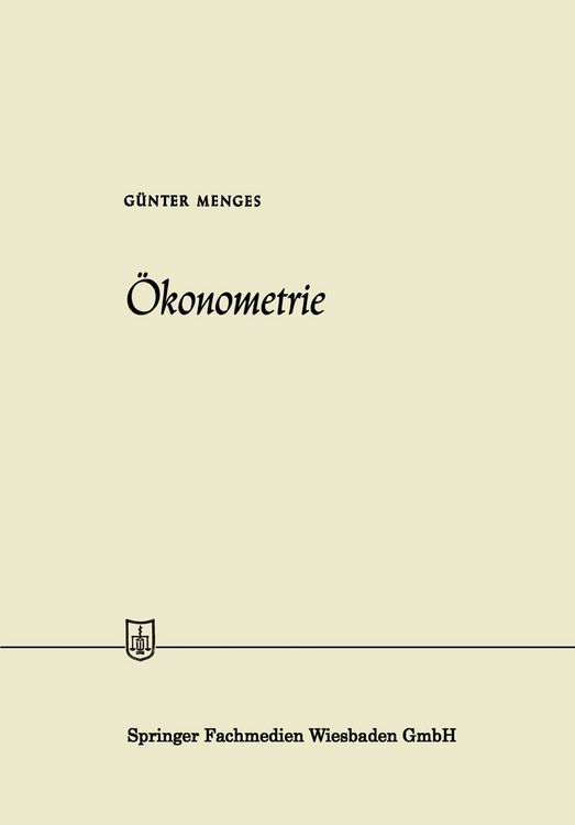 Produktbild: &Ouml;konometrie