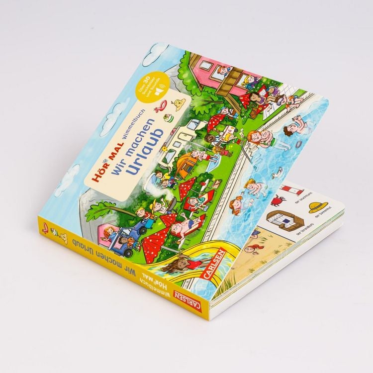 Produktbild: H&ouml;r mal (Soundbuch): Wimmelbuch: Wir machen Urlaub