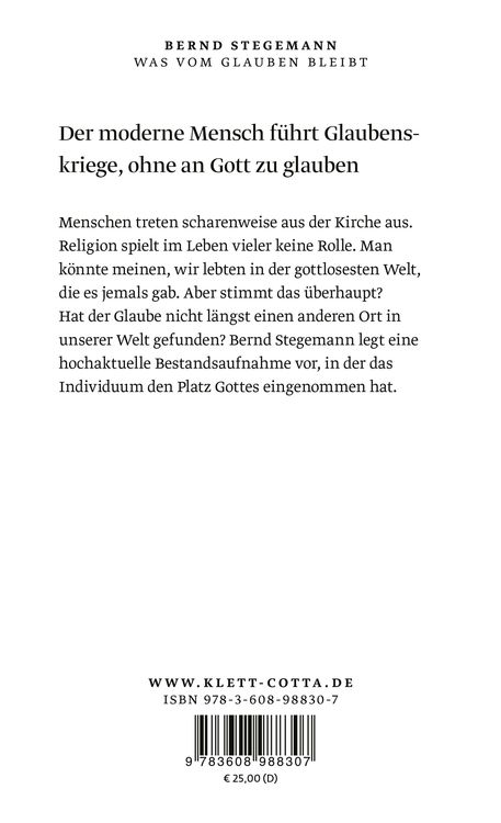 Was vom Glauben bleibt
