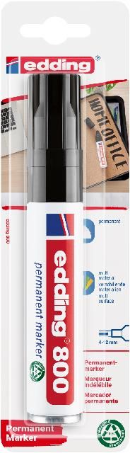 Produktbild: Edding 800 4-800-1-1001 Permanentmarker Schwarz wasserfest: Ja