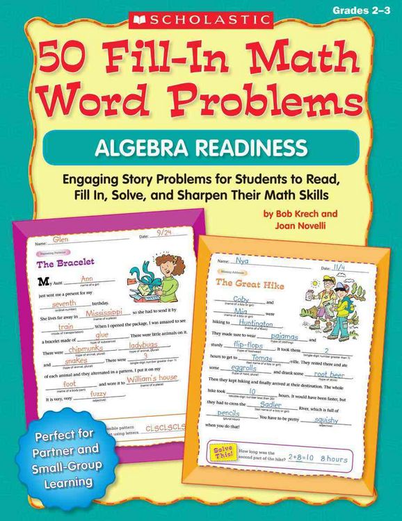 Produktbild: 50 Fill-in Math Word Problems