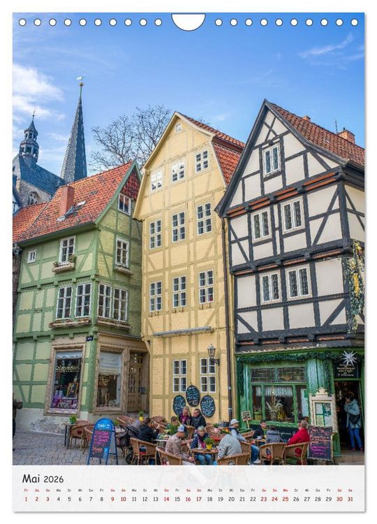 Produktbild: Quedlinburg - Welterbestadt und Tor zum Harz (Wandkalender 2026 DIN A4 hoch), CALVENDO Monatskalender