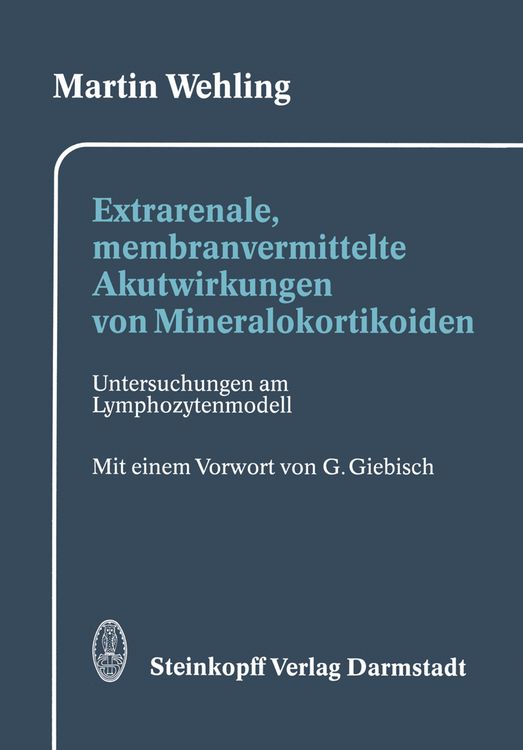 Produktbild: Extrarenale, membranvermittelte Akutwirkungen von Mineralokortikoiden