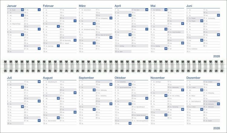 Produktbild: Wochenquerplaner, anthrazit 2027