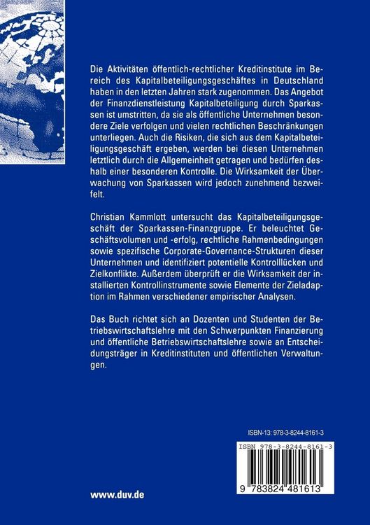 Produktbild: Das Kapitalbeteiligungsgesch&auml;ft der Sparkassen-Finanzgruppe