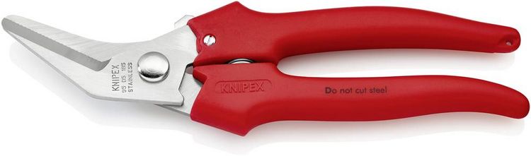 Produktbild: Knipex 95 05 185 Kombischere 185mm Rot