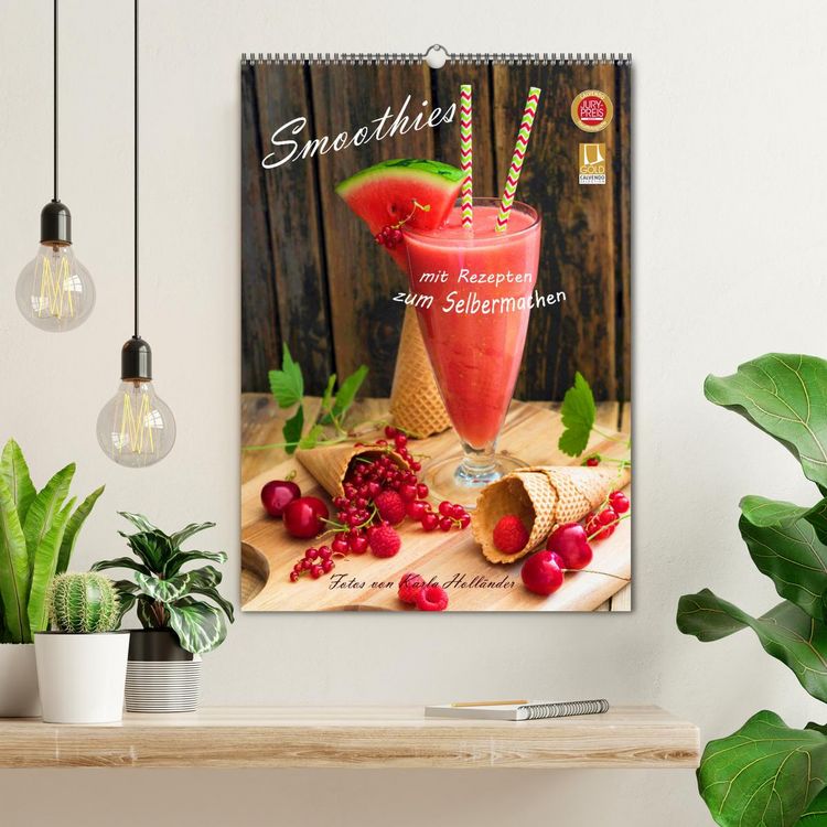Produktbild: Smoothies zum Selbermachen (Wandkalender 2026 DIN A2 hoch), CALVENDO Monatskalender