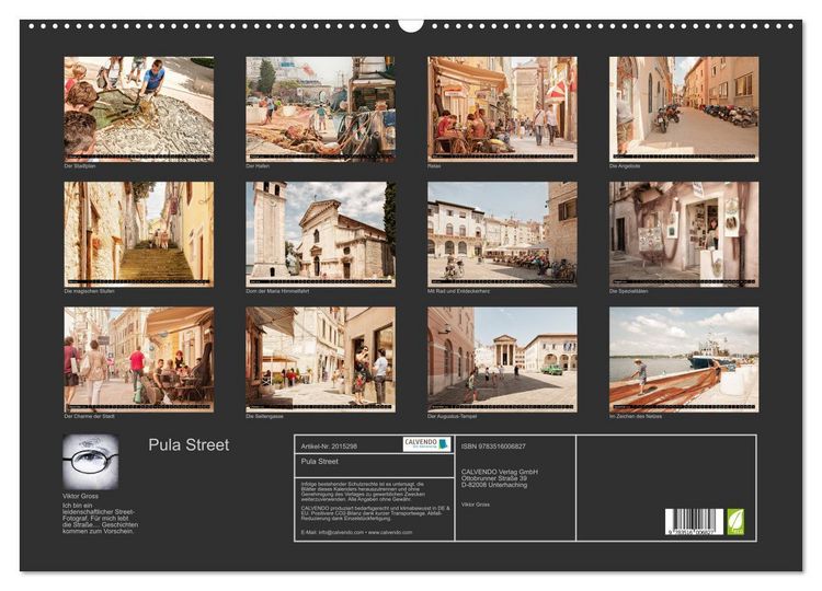 Produktbild: Pula Street (Wandkalender 2026 DIN A2 quer), CALVENDO Monatskalender