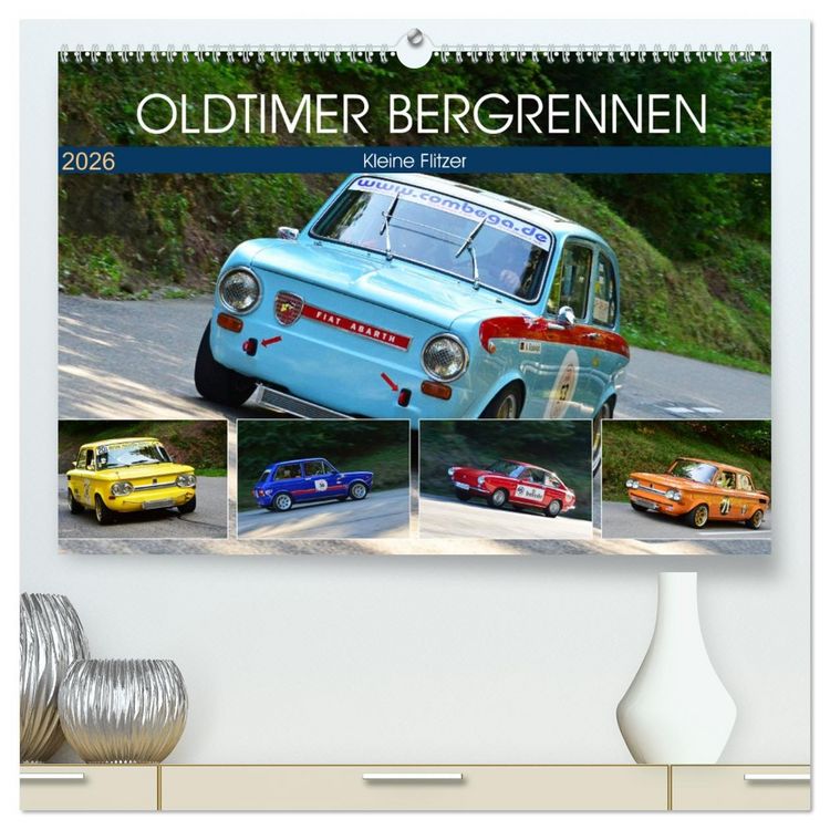 Produktbild: OLDTIMER BERGRENNEN - Kleine Flitzer (hochwertiger Premium Wandkalender 2026 DIN A2 quer), Kunstdruck in Hochglanz