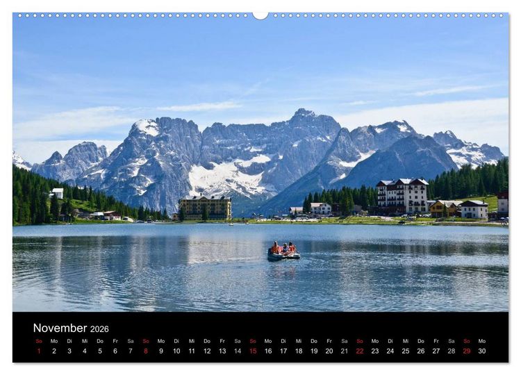 Produktbild: Seen im Gebirge (hochwertiger Premium Wandkalender 2026 DIN A2 quer), Kunstdruck in Hochglanz