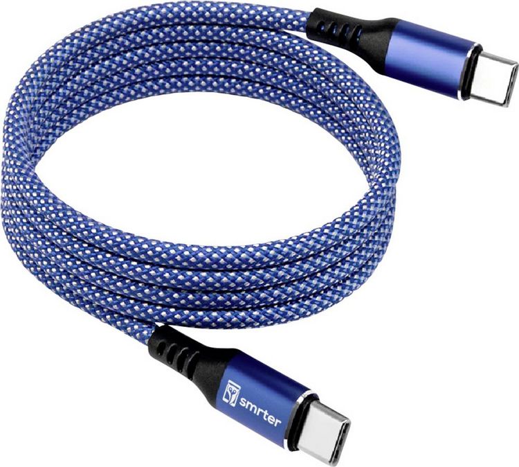 Produktbild: Smrter USB-Ladekabel USB-C&reg; Stecker 1m Blau MAGNETO_C2C_BL_R