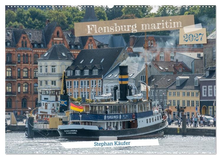 Produktbild: Flensburg maritim (Wandkalender 2027 DIN A2 quer), CALVENDO Monatskalender