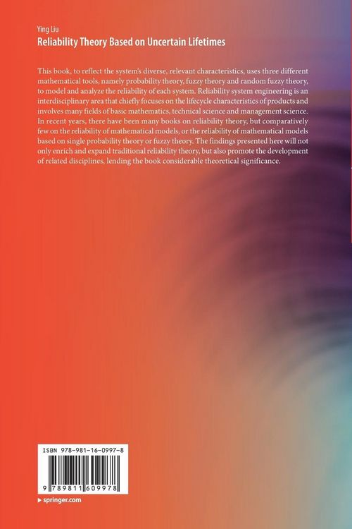 Produktbild: Reliability Theory Based on Uncertain Lifetimes