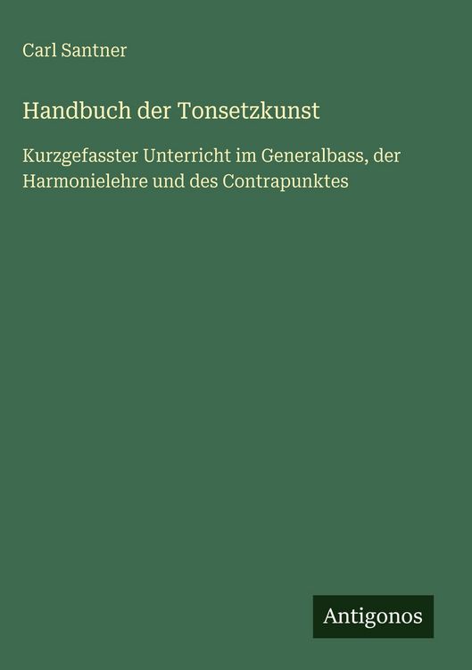 Produktbild: Handbuch der Tonsetzkunst