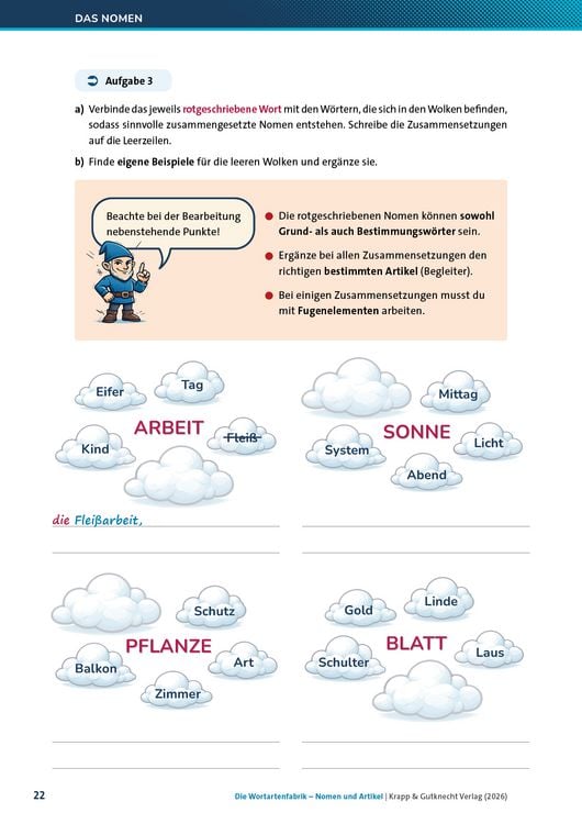 Produktbild: Die Wortartenfabrik &ndash; Nomen und Artikel &ndash; Lehrerheft