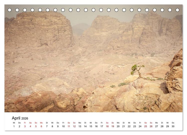 Produktbild: Reiseland Jordanien (Tischkalender 2026 DIN A5 quer), CALVENDO Monatskalender