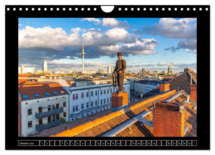 Produktbild: Schornsteinfeger &uuml;ber Berlin 2026 (Wandkalender 2026 DIN A4 quer), CALVENDO Monatskalender