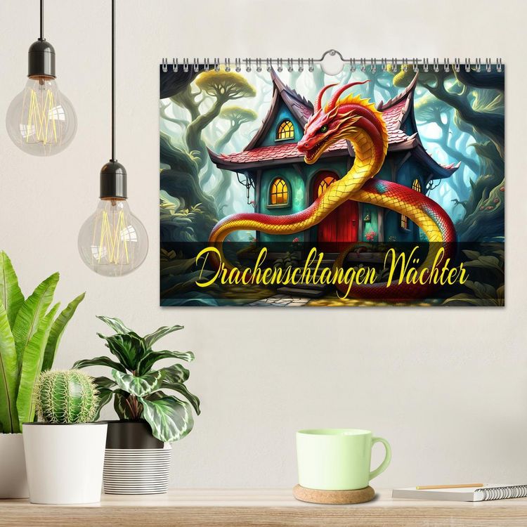 Produktbild: Drachenschlangen W&auml;chter (Wandkalender 2026 DIN A4 quer), CALVENDO Monatskalender