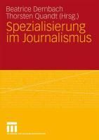 Produktbild: Spezialisierung im Journalismus