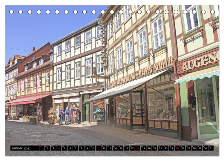 Produktbild: Wernigerode - Fachwerkstadt am Harz (Tischkalender 2026 DIN A5 quer), CALVENDO Monatskalender