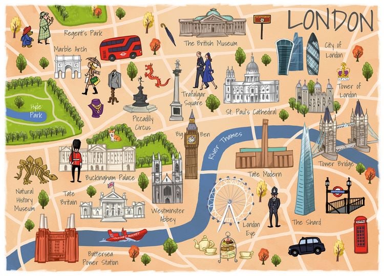 Produktbild: TEAMPUZZLE &ndash; London &ndash; 1000 Teile &ndash; Erwachsenenpuzzle f&uuml;r zwei Personen