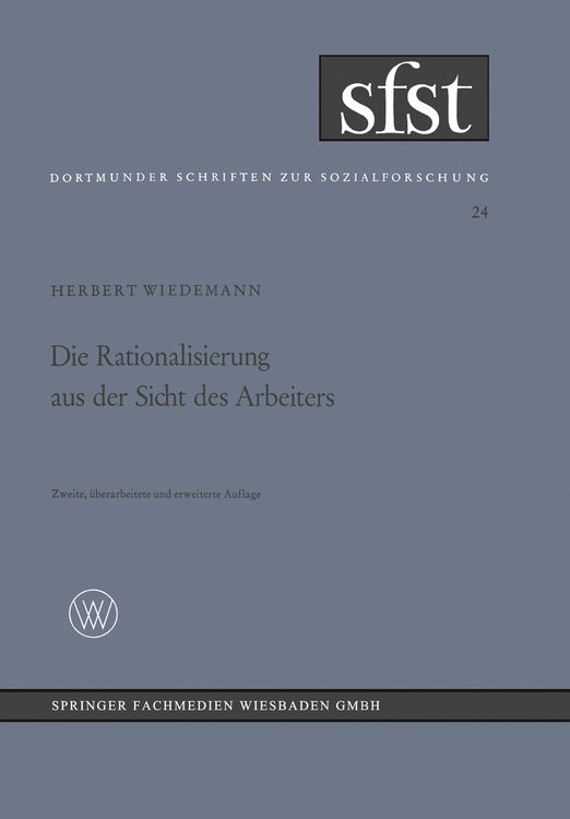 Produktbild: Die Rationalisierung aus der Sicht des Arbeiters