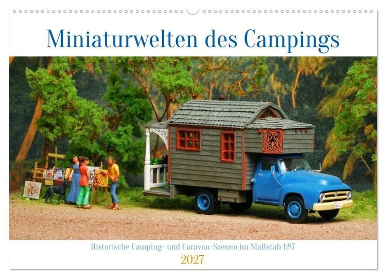 Produktbild: Miniaturwelten des Campings (Wandkalender 2027 DIN A2 quer), CALVENDO Monatskalender