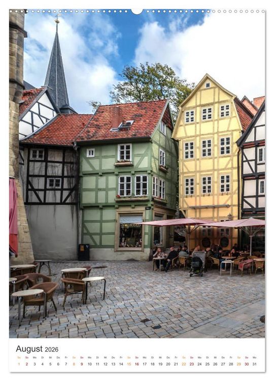 Produktbild: Altstadt Quedlinburg (hochwertiger Premium Wandkalender 2026 DIN A2 hoch), Kunstdruck in Hochglanz