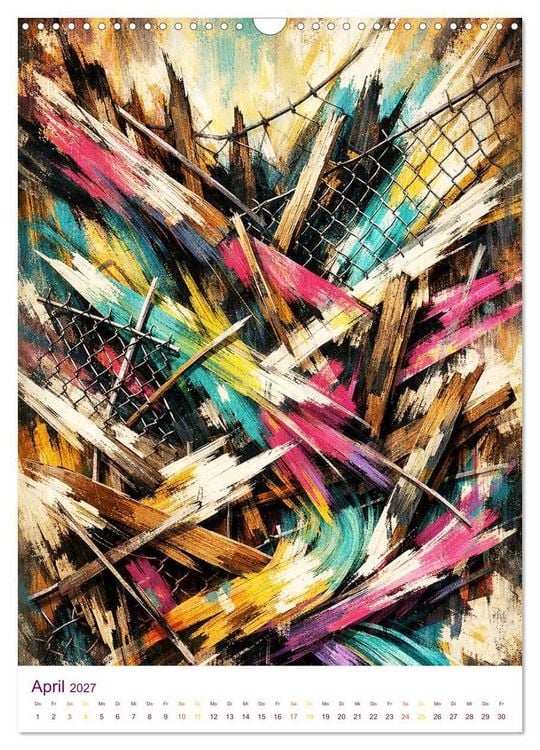 Produktbild: Wilde Ordnung - Kunst im Chaos (Wandkalender 2027 DIN A3 hoch), CALVENDO Monatskalender