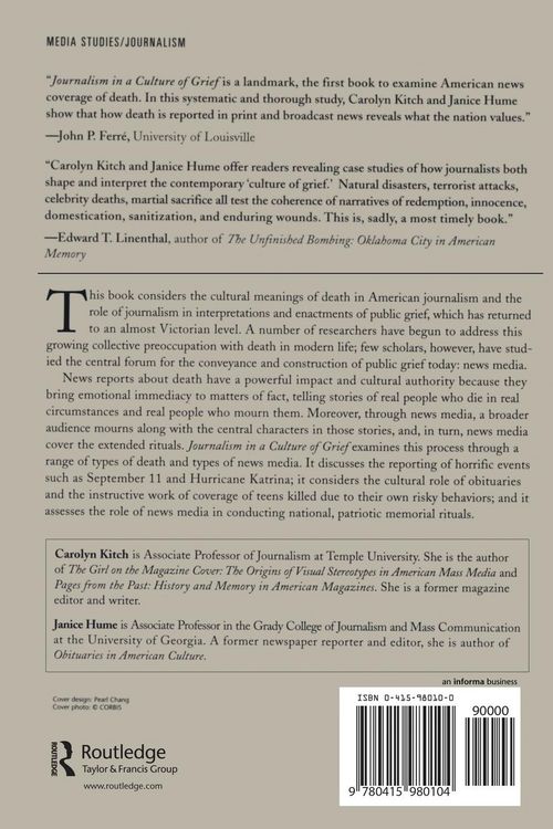 Produktbild: Journalism in a Culture of Grief