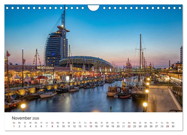 Produktbild: Nieders&auml;chsische K&uuml;ste - K&uuml;stenorte von Ostfriesland bis Bremerhaven (Wandkalender 2026 DIN A4 quer), CALVENDO Monatskalender