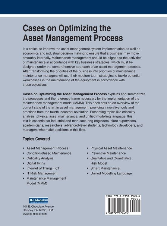 Produktbild: Cases on Optimizing the Asset Management Process