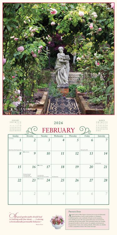 Produktbild: Secret Garden Wall Calendar 2026