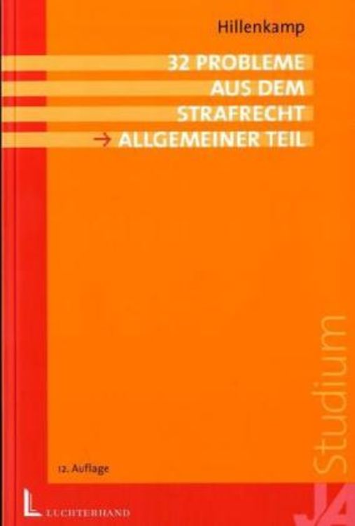 Produktbild: 32 Probleme aus dem Strafrecht
