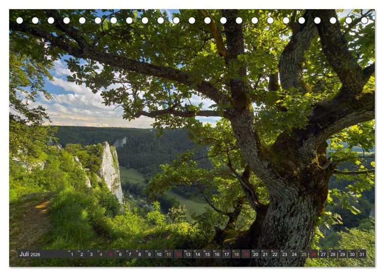 Produktbild: Gro&szlig;e Landschaft Obere Donau (Tischkalender 2026 DIN A5 quer), CALVENDO Monatskalender