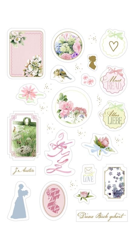 Produktbild: Stickerbogen mit 100 Stickern