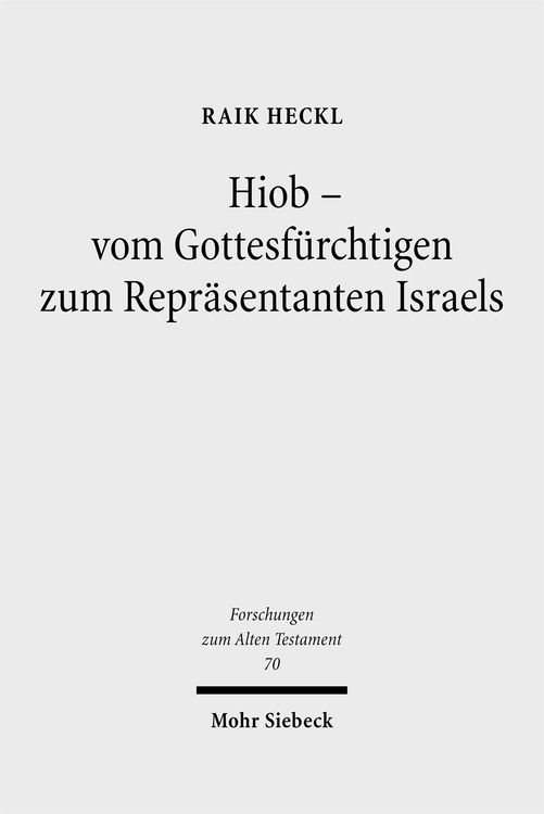 Produktbild: Hiob - Vom Gottesf&uuml;rchtigen zum Repr&auml;sentanten Israels