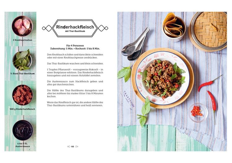 Produktbild: Thail&auml;ndisch kochen mit nur 4 Zutaten - Schnell und einfach