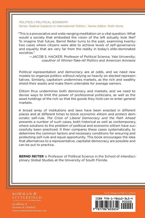 Produktbild: Crisis of Liberal Democracy and the Path Ahead