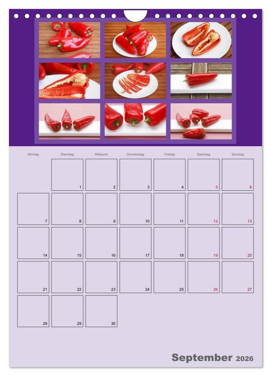 Produktbild: Food (Wandkalender 2026 DIN A4 hoch), CALVENDO Monatskalender