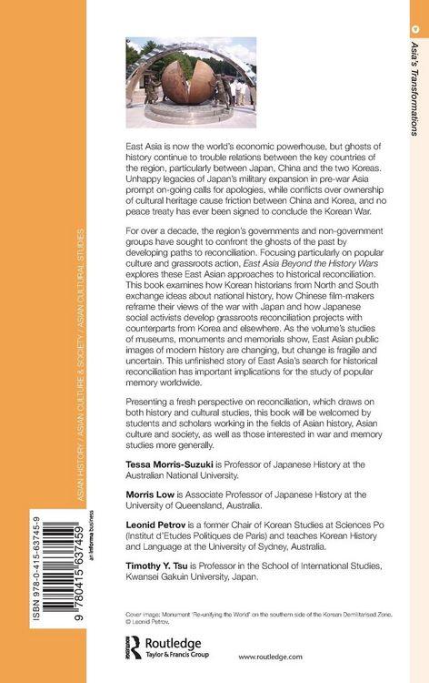 Produktbild: East Asia Beyond the History Wars