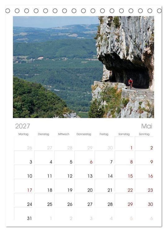Produktbild: Tischplaner 2027 - Alpenp&auml;sse auf dem Rennrad Vol. 1 (A5 Tischkalender zum Aufstellen) CALVENDO