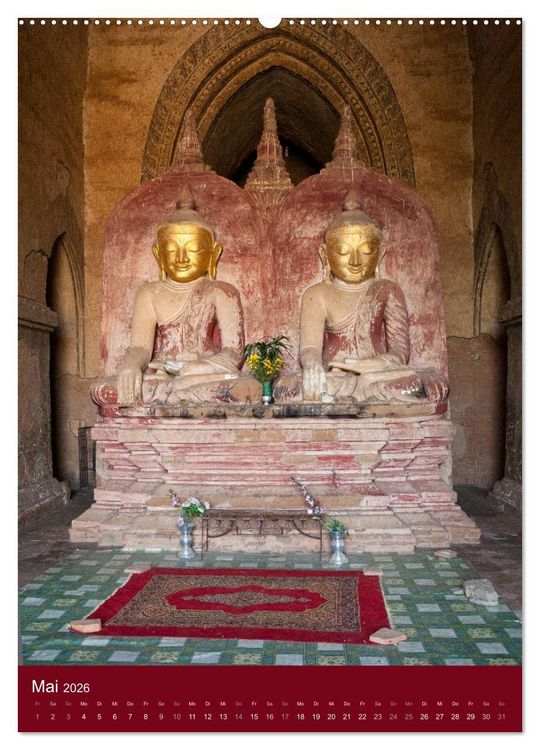 Produktbild: MYANMAR SPIRITUELL 2026 (hochwertiger Premium Wandkalender 2026 DIN A2 hoch), Kunstdruck in Hochglanz