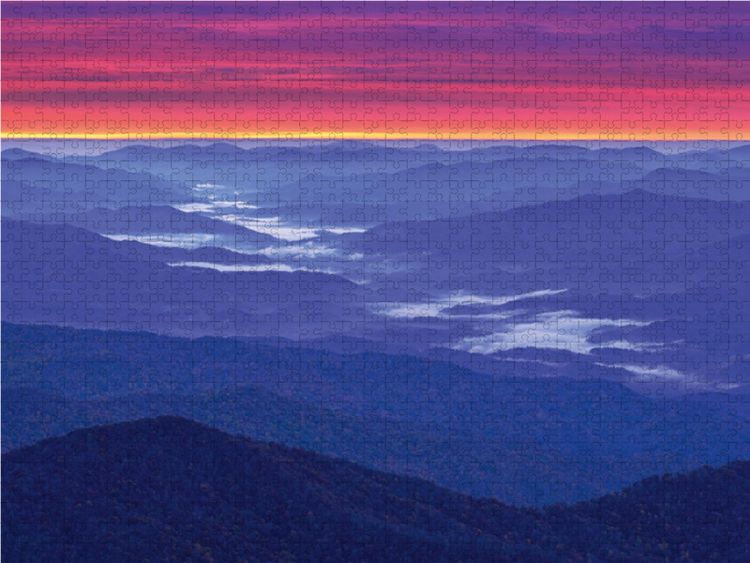 Produktbild: CALVENDO Puzzle Clingmans Dome, Great Smokey Mountain National Park, North Carolina, USA 1000 Teile Lege-Gr&ouml;&szlig;e 64 x 48 cm Foto-Puzzle Bild von Christian Heeb
