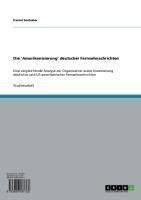 Produktbild: Die 'Amerikanisierung' deutscher Fernsehnachrichten